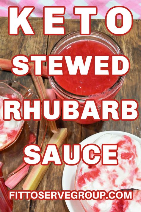 This recipe for keto stewed rhubarb uses just three ingredients and can be made with fresh or frozen rhubarb. Perfect as a delicious sugar-free sauce that can be used to top your favorite desserts and cakes. Keto rhubarb compote| sugar-free rhubarb sauce Sugar Free Rhubarb Recipes, Rhubarb Keto, Keto Rhubarb, Keto Prep, Rhubarb Uses, Healthy Rhubarb Recipes, Stewed Rhubarb, Strawberry Rhubarb Sauce, Rhubarb Sauce