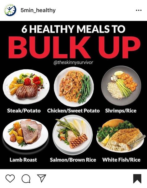 Clean Bulk Meal Plan Men, Bulking Meal Prep For Men, Bulking Foods, Nutrition Meals, Muscle Gain Meal Plan, Bulking Meals, Bulking Diet, Weight Gaining, Healthy Weight Gain Foods