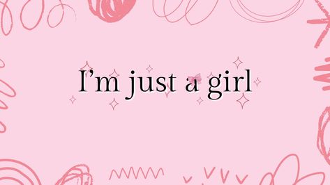 #laptopwallpaper #relatable #pink Im Just A Girl Wallpaper Laptop, Girly Wallpaper For Laptop, Im Just A Girl Wallpaper, But Im A Cheerleader, Im Just A Girl, Laptop Wallpapers, Laptop Wallpaper Desktop Wallpapers, Book Wallpaper, Laptop Wallpaper