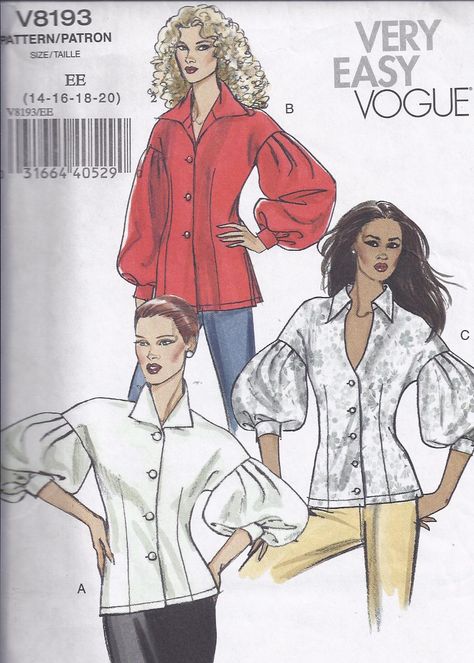 Vintage Blouse Pattern, 60s Vintage Fashion, Neckline Variations, Decades Fashion, Poet Blouse, Drop Shoulder Top, Fashion Artwork, Old Outfits, Robes Vintage