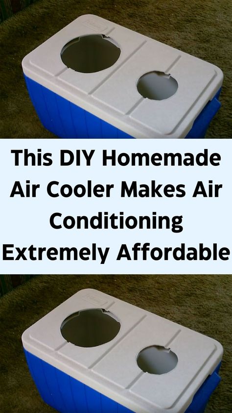 With the heat approaching, it’s time to think about how to keep your home cool without raising the electric bill. Many of us may opt to use ceiling fans or portable fans in favor of air conditioning because it’s more cost-efficient. While this works, it doesn’t quite compare to this simple project presented below.  Using just a few tools, a man will teach you how to create a DIY styrofoam air cooler that is incredibly energy and cost efficient. It’s basically a homemade air conditioner! Homemade Ac, Homemade Air Conditioner, Cooler Air Conditioner, Ac Cooler, Diy Ac, Diy Air Conditioner, Hair Cut Guide, Jet Fighter Pilot, Portable Fans