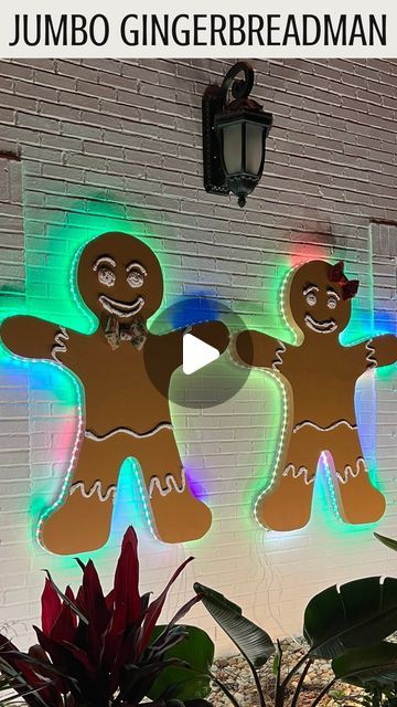 Diy Foam Board Gingerbread House, Expanding Foam Christmas Decorations, Outdoor Gingerbread House Decorations Diy, Foam Board Christmas Decorations, Life Size Gingerbread House Decorations, Life Size Gingerbread House Diy Outside, Insulation Foam Crafts, Christmas Outdoor Themes, Gingerbread Outdoor Christmas Decor Diy