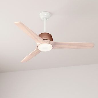 Hunter Norden 54-in Satin Copper LED Indoor Downrod or Flush Mount Ceiling Fan with Light Remote (3-Blade) in the Ceiling Fans department at Lowes.com Light Wood Ceiling Fan, Nursery Ceiling Fan, Pink Ceiling Fan, Bg House, Copper Ceiling Fan, Stylish Ceiling Fan, Ceiling Fan Direction, Pink Ceiling, Ceiling Fan Makeover