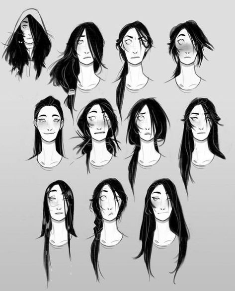 Hair Reference Drawing – Long Hair Drawing How To Draw Hair - davidreed.co Hair Drawing Reference Long, Hair References Drawing, Hair Drawing Reference, Long Hair Drawing, Hair Sketch, Hair Drawing, Different Hair, Drawing Expressions, Guy Drawing