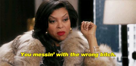 Pin for Later: 42 Times Taraji P. Henson Earned Her Emmy Nomination as Cookie Lyon When she tells you to tread lightly. Long live Cookie. Cookie Lyon Quotes, Empire Cookie, Cookie Lyon, Memes In Real Life, Meme Comics, Real Queens, Boyfriend Humor, Music Magazines, Hayley Williams