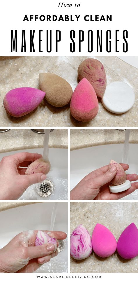 How To Wash Sponge Make Up, Diy Makeup Sponge Cleaner, Wash Makeup Sponge, Best Way To Clean Beauty Blender, Best Way To Clean Makeup Sponges, How To Clean A Makeup Sponge, How To Wash Makeup Sponge, Cleaning Makeup Sponges, How To Clean Makeup Sponges