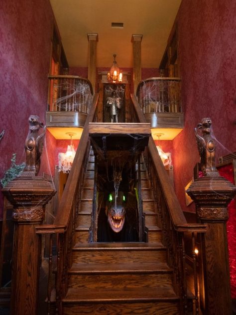 Adams Family House, Munster Family, Munsters House, Addams Family House, Waxahachie Texas, The Munster, Houses In Japan, Tiffany Floor Lamp, Boy’s Room