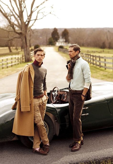 British Country Style, British Style Men, Polo Coat, British Gentleman, Gentleman Outfit, Fall Fashion Coats, Gentleman Aesthetic, Khaki Cargo Pants, English Men