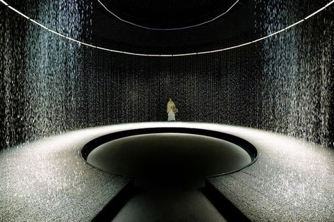 LIGHT in WATER by Dorell.Ghotmeh.Tane / Architects | Installations Rain Water Collection Diy, Water Architecture, Rainwater Collection, Olafur Eliasson, Rain Water Collection, Nanjing, Milan Design Week, Water Conservation, Architecture Photo