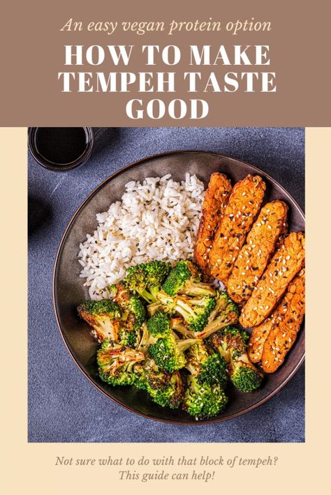 Tempeh Recipes Vegan, How To Make Tempeh, Vegan Protein Options, Vegetarian Lunches, How To Cook Tempeh, Vegan Tomato Soup, Tempeh Recipes, 21 Grams, Tomato Soup Recipes