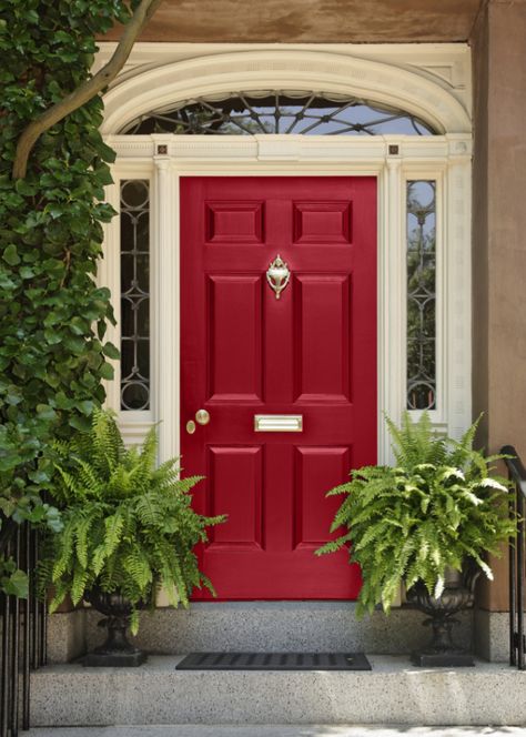 The Best Front Door Colors for your Home Best Front Door Colors, Red Doors, Best Front Doors, Red Front Door, Front Door Paint Colors, Doors Ideas, Door Colors, Door Paint Colors, Pintura Exterior