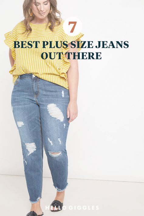 Plus Sized Mom Jeans, Plus Sized Jeans, How To Style Boyfriend Jeans Plus Size, Mom Jeans Outfit Curvy Plus Size, Mom Jeans Plus Size Outfit, Plus Size Mom Jeans Outfit, Destroyed Jeans Outfit, Mom Jeans Plus Size, Best Plus Size Jeans