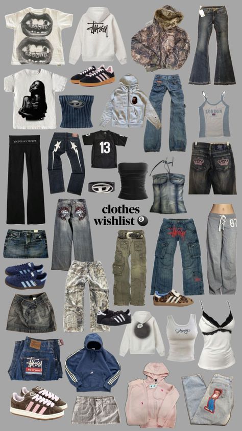 #y2k #streetwear #outfitinspo Clean Y2k Outfits, 2000 Streetwear, 2000 Outfit, Y2k Street Wear, Y2k Streetwear Aesthetic, Streetwear Fashion Ideas, Streetwear Wardrobe, Y2k Street Style, Street Style Outfits Casual