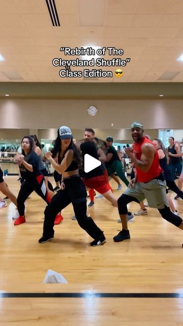 Ryan & Jen on Instagram: "“Rebirth of The Cleveland Shuffle” by @bigmucci 😎🔥 #linedance #classedition #dancefitness clevelandshuffle #cleveland #classic #throwback #dance #vibes #holiday #cookout #spreadjoy #onelove" Floor Cardio, Electric Slide Dance, Clogging Dance Routines, Dancehall Dance Moves, The Renegade Dance, Contemporary Dance Playlist, Dance Aerobics, Line Dance Songs, Exercise Dance