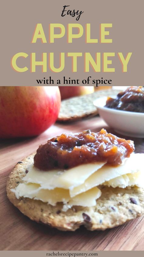 Spiced Apple Chutney Recipe, Apple Chutney Recipe Canning, Crabapple Chutney, Apple Chutney Recipes, Easy Apple Chutney Recipe, Easy Chutney Recipes, Preserve Recipes, Chutney Sauce, Apple Chutney Recipe