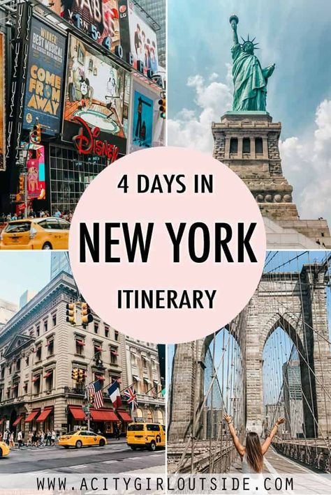 4 days In New York City Itinerary- Ultimate Guide For First Timers 4 Days In New York, New York City Itinerary, New York Guide, New York Itinerary, Nyc Itinerary, Apple 5, Liberty Island, New York City Vacation, Places In New York