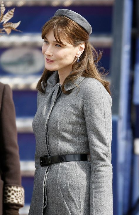 Kate Middleton, Carla Bruni, and the Return of the Pillbox Hat Pillbox Hats, Kate Middleton Hats, Carla Bruni, Smart Outfit, Pillbox Hat, Heathrow, Cool Fits, Pill Boxes, 1960s Fashion