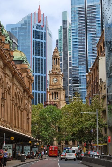 Downtown Sydney AUSTRALIA  (by Deanne Joy) Pictures Downtown, Australia Capital, Australian Continent, Sydney City, Tall Buildings, Harbour Bridge, Vanuatu, Canberra, Australia Travel