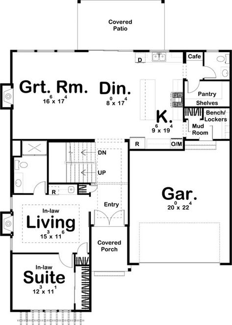 Modern-farmhouse House Plan - 5 Bedrooms, 4 Bath, 3124 Sq Ft Plan 52-481 Two Story Farmhouse Plans, Rectangle House Plans, Rectangle House, Garage Plans With Loft, Advanced House Plans, Elegant House, Unique House Plans, Floor Plans 2 Story, Garage Style