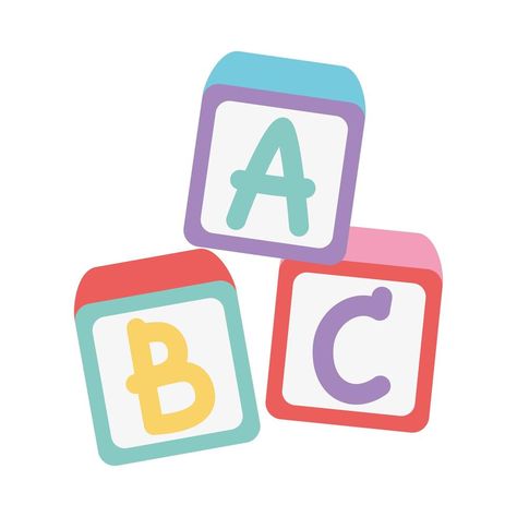 Abc Cubes Alphabet Blocks, Icon Design White, Abc Cartoon, Good Listening Skills, Pear Deck, Abc Blocks, Learning Phonics, Phonics Rules, Phonics Practice