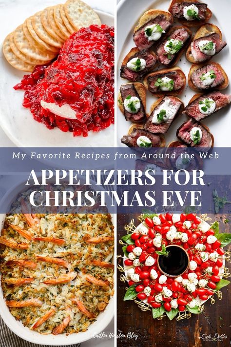 One of my favorite days of the year is hosting my family on Christmas Eve in our home. We gather together, my siblings, their in-laws, and my parents, around our dining room table overflowing with holiday appetizers. Today I’m sharing... Read More The post 8 Easy Appetizers for Christmas Eve appeared first on Caitlin Houston. Christmas Canapés, Christmas Bites, Christmas Party Appetizers, Christmas Eve Appetizers, Christmas Finger Foods, Christmas Party Snacks, Best Christmas Appetizers, Christmas Potluck, Holiday Party Appetizers