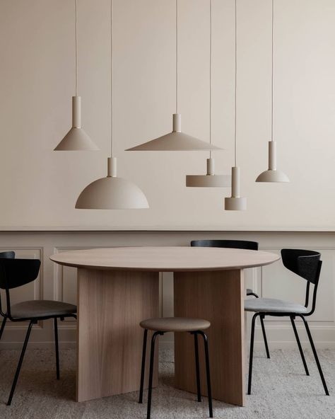 ferm LIVING (@fermliving) • Instagram photos and videos Kitchen Surfaces, Large Pendant Lighting, Small Pendant Lights, Lighting Concepts, Pendant Lamp Shade, Lampe Design, Luminaire Design, Ferm Living, White Interior