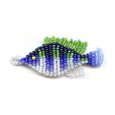 Beaded Fish Tutorial, Striped Fish, Pony Bead Animals, Beaded Fish, Seed Beads Diy, Bead Animals, Fish Beads, Seed Bead Pattern, Pony Bead Patterns