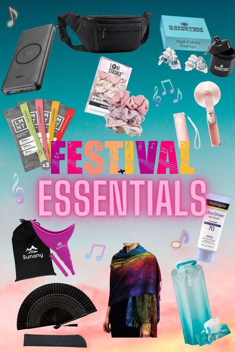 Top Music Festival Essentials from Amazon Every Festival-Goer Needs Music Festival Necessities, Rave Must Haves, Music Festival Hacks, What To Bring To A Festival, Festival Gifts Ideas, Amazon Festival Outfit, Music Festival Must Haves, What To Bring To A Music Festival, Festival Outfits Amazon