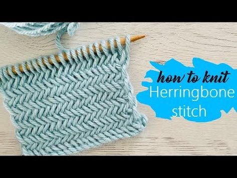 How to knit perfectly The Herringbone stitch Tutorial - YouTube Knitting Herringbone Stitch, Herringbone Knitting Pattern, Knitting Symbols, Herringbone Stitch Tutorial, Herringbone Stitch Knitting, Stitch Step By Step, Herringbone Knit, Crochet Potholder, Crochet Potholder Patterns