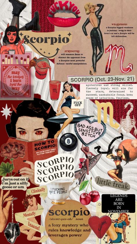 #scorpio #scorpioaesthetic #scorpiomoodboard Scorpio Iphone Wallpaper Aesthetic, Scorpio Collage Wallpaper, Scorpio Mood Board Aesthetic, Scorpio Themed Party, Scorpio Themed Birthday Party, Scorpio Birthday Aesthetic, Scorpio Mood Board, Scorpio Season Aesthetic, Scorpio Aesthetic Moodboard