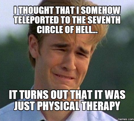 Give yourself something to smile about with these hilarious physical therapy memes that are going viral in the internet. Physical Therapy Memes, Physical Therapy Quotes, Physical Therapy Humor, Surgery Quotes, Surgery Humor, Knee Surgery Recovery, Recovery Humor, Physical Therapy School, Massage Marketing