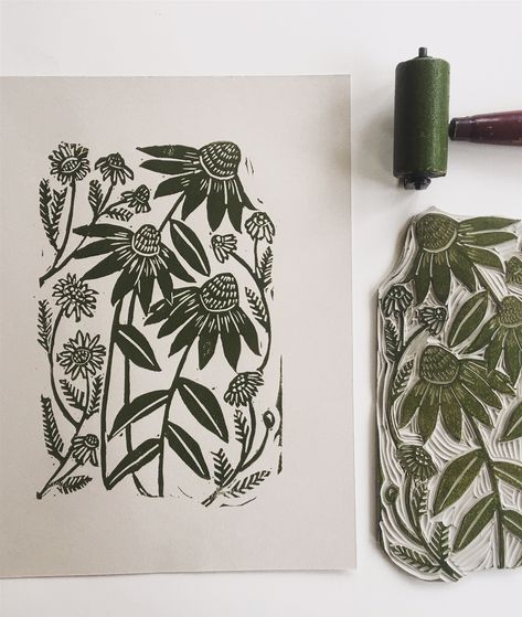 Flower Linocut, Waratah Flower, Australian Tattoo, Lino Block, Woodcut Art, Linoleum Print, Graphic Wall, Linocut Printmaking, Lino Art