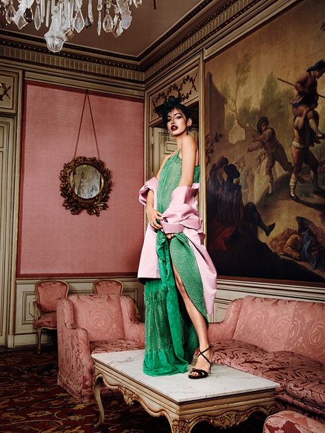 Cindy Kimberly models Stella McCartney dress, Miu Miu jacket and Jimmy Choo heels Miu Miu Jacket, Stella Mccartney Dress, Stella Mccartney Dresses, Mode Editorials, Spain Fashion, Manolo Blahnik Heels, Jimmy Choo Bag, Jimmy Choo Heels, Cindy Kimberly