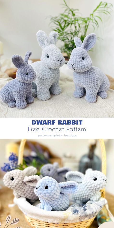 Bonnet Crochet, Crochet Gratis, Crochet Animals Free Patterns, Crochet Design Pattern, Beginner Crochet Projects, Crochet Amigurumi Free, Fun Crochet Projects, Crochet Animal Patterns, Easter Crochet