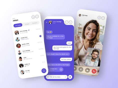 Chat App UI/UX Messaging App Design, Chat Ui Design Mobile, Chat Ui Design, Chat App Design, Dating App Design, Chat App Ui, Messager Chat, Chat Apps, App Ui Ux Design