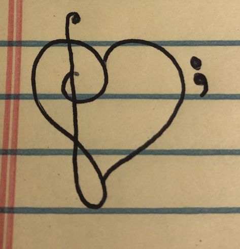 My take on the bass clef/treble clef heart. Sometime music is the reason someone’s still here. Treble Clef Heart, Bass Clef, Widget Ideas, Treble Clef, Heart Wallpaper, Music Is, Heart Tattoo, Art Tattoo, Bass