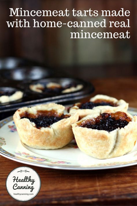 Mincemeat tarts from home-canned mincemeat - Healthy Canning Mince Meat Tarts, Mincemeat Tarts From A Jar, Mincemeat Tarts Recipe, Mincemeat Cookie Recipe, Mincemeat Tarts, Mincemeat Cookies, Homemade Mincemeat, Mincemeat Recipes, Mincemeat Recipe