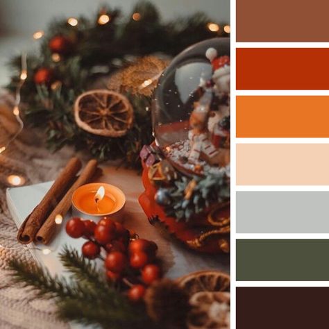 Yule Color Palette, Christmas Colour Palette 2024, Rustic Christmas Color Palette, Vintage Christmas Color Palette, New Year Color Palette, Christmas Mood Board, Christmas Colour Palette, Procreate Christmas, Holiday Color Palette