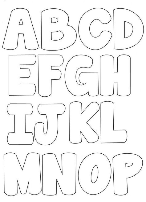 The Letters And Numbers Are Cut Out From Paper To Make An Adult Sized C1F Letter Stencils To Print, Letter Stencils Printables, Bubble Letters Alphabet, Bubble Alphabet, Alphabet Letter Templates, Printable Letter Templates, Bubble Letter Fonts, Applique Letters, Abc Coloring Pages