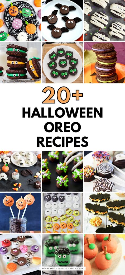 Skeleton Oreo Pops, Halloween Oreos Ideas, Oreo Fall Treats, Halloween Oreo Recipes, Halloween Decorated Oreos, Halloween Treats With Oreos, Oreo Spiders Halloween, Halloween Oreo Truffles, Halloween Oreos Chocolate Covered