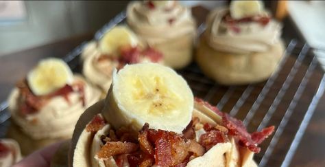 The Elvis Cookie Coffee Trailer, Peanut Butter Frosting, Peanut Butter Powder, Banana Slice, A Match Made In Heaven, Dough Balls, Match Made In Heaven, Banana Pudding, Baking Sheets