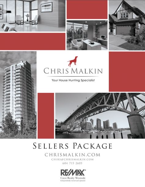 Chris Malkin sellers package. #Vancouver #Real #Estate #Design #Branding #Website #Brokerage #REMAX #Package #Buyers #Sellers #Cover Services Brochure, Real Estate Marketing Plan, Hotel Ads, Car Advertising Design, Career Services, Real Estate Signs, Editorial Design Layout, Marketing Brochure, Realestate Marketing