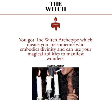 I just got result 'THE WITCH ARCHETYPE' on quiz 'Which Dark Feminine Archetype Are You?'. What will you get? Dark Feminine Archetype, Witch Archetype, Huntress Archetype, Feminine Archetypes, Hunger Games Characters, Pyramid Game, Online Quiz, Chosen One, Generate Leads