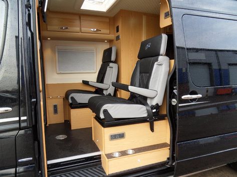 4 berth twin wheel sprinter interior 4 Berth Campervan, Sprinter Van Camper, Mercedes Sprinter Camper, Motorhome Conversions, Luxury Van, Sprinter Van Conversion, Adventure Campers, Sprinter Camper, Single Beds