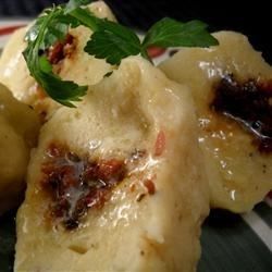 gretta's wonderful potato cakes.  serve with lingonberry jam and creme fraiche.  oohhh.  thank you, j Swedish Meals, Potato Dumplings Recipe, German Fried Potatoes, Nordic Recipes, Potato Dumpling Recipe, Swedish Foods, Leftover Pork Roast, Norwegian Recipes, Swedish Cuisine