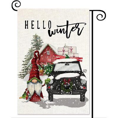 Size:The Winter Chrismtas Garden Flag, size 12.5"W x 18"H, A Great Way to Brighten up Your Garden or Yard for Any Seasons. Features:Material: Made of durable poly burlap fabric, very durable and will sustain weather conditions. Double-sided flag, unique pattern available on both sides. garden flags are printed via sublimation printer and then heat pressed onto burlap that may be hung inside or out. Welcome guests to home with this unique, seasonal doormat. perfect for any deck, patio, porch, or Holiday Yard Decor, Decorative Flags Outdoor, Winter Farmhouse, Merry Christmas Snowflakes, Santa Gnome, Farmhouse Outdoor, Burlap Decor, Small Flags, Christmas Flag