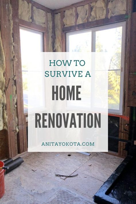 How to Survive a Home Remodel | Anita Yokota | We are currently knee deep in a bathroom and bedroom remodel and dust is everywhere! In this blog post, I'm sharing tips and tricks for staying sane and living in your home during a major renovation while staying organized. #renovation #remodel Safety Hacks, Modern Eclectic Home, Home Improvement Loans, Casual Decor, Eclectic Bedroom, Ideas Vintage, How To Survive, Bathroom Renos, Remodel Bedroom