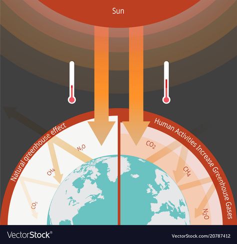 The Greenhouse Effect, Illustration Infographic, Greenhouse Effect, Climate Justice, Earth Surface, The Greenhouse, Geography, The Earth, Adobe Illustrator