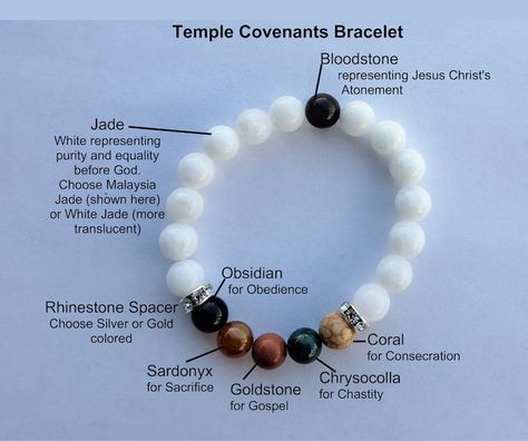 Temple Covenant Acrostic Necklace Bracelet Earrings LDS Christian Promise Jewelry Gemstone Stretch Bracelet Endowment Temple Missionary Gift - Etsy Temple Gifts Lds, Lds Young Women Christmas Gift Ideas, Relief Society Visiting Teaching, Gifts For Young Women, Promise Jewelry, Missionary Gifts, Visiting Teaching, Temple Jewelry, Prayer Bracelet