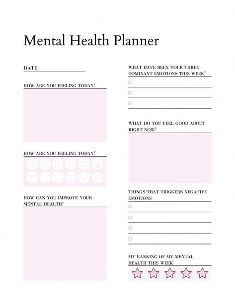 The Importance of Self-Care: Why It Should Be a Priority Mental Health Planner Free Printable, Health Binder, Mental Health Bullet Journal, Therapy Planner, Mental Health Tracker, Planner Designs, Healing Journaling, Self Care Bullet Journal, Daily Planner Pages